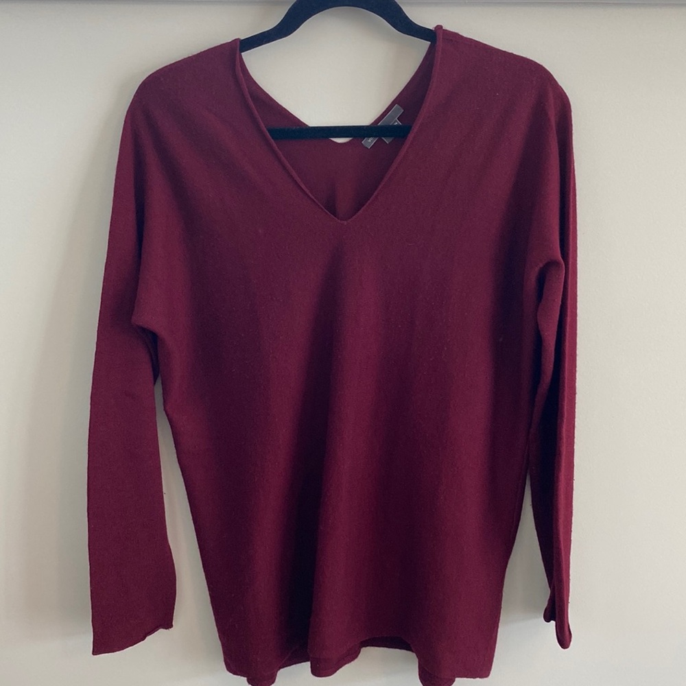 Vince Double V Wool and Cashmere Sweater